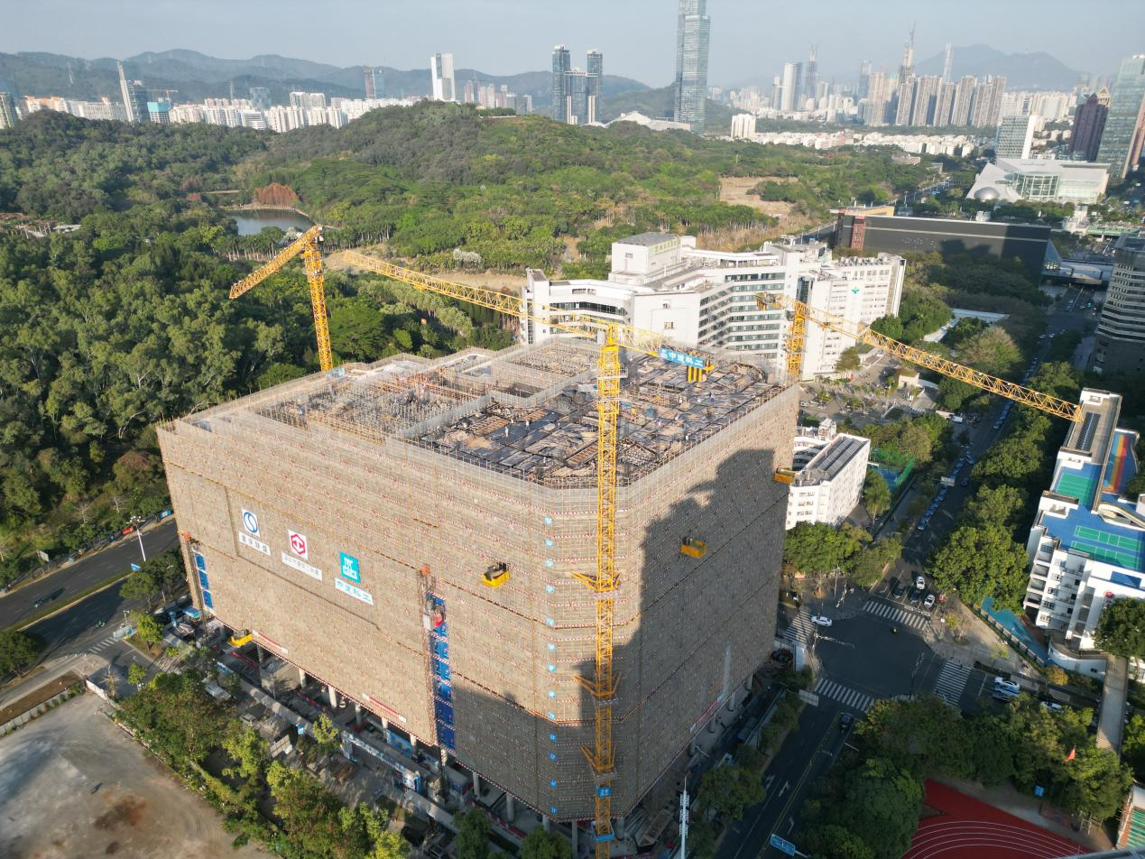规划床位600张！深圳市儿童医院科教综合楼封顶