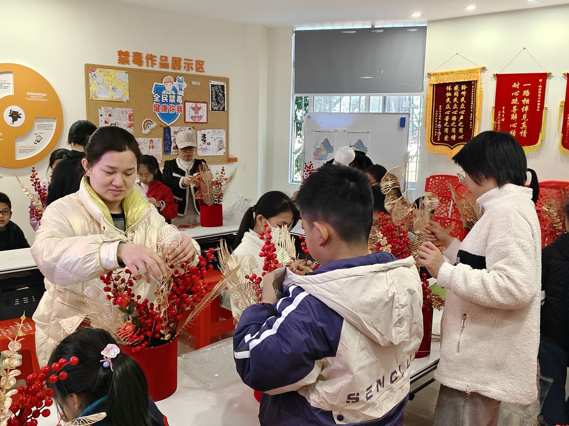 桃源街道开展新春禁毒宣传活动