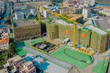 中山东凤二中重建工程封顶，预计今年9月投用