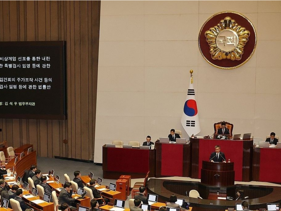 韩国国会投票 涉尹锡悦夫妇“双特检法”未获通过