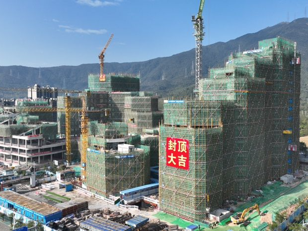 又一重点项目封顶！大鹏新区坝光产业孵化器、创新创业园将于年底前完成建设