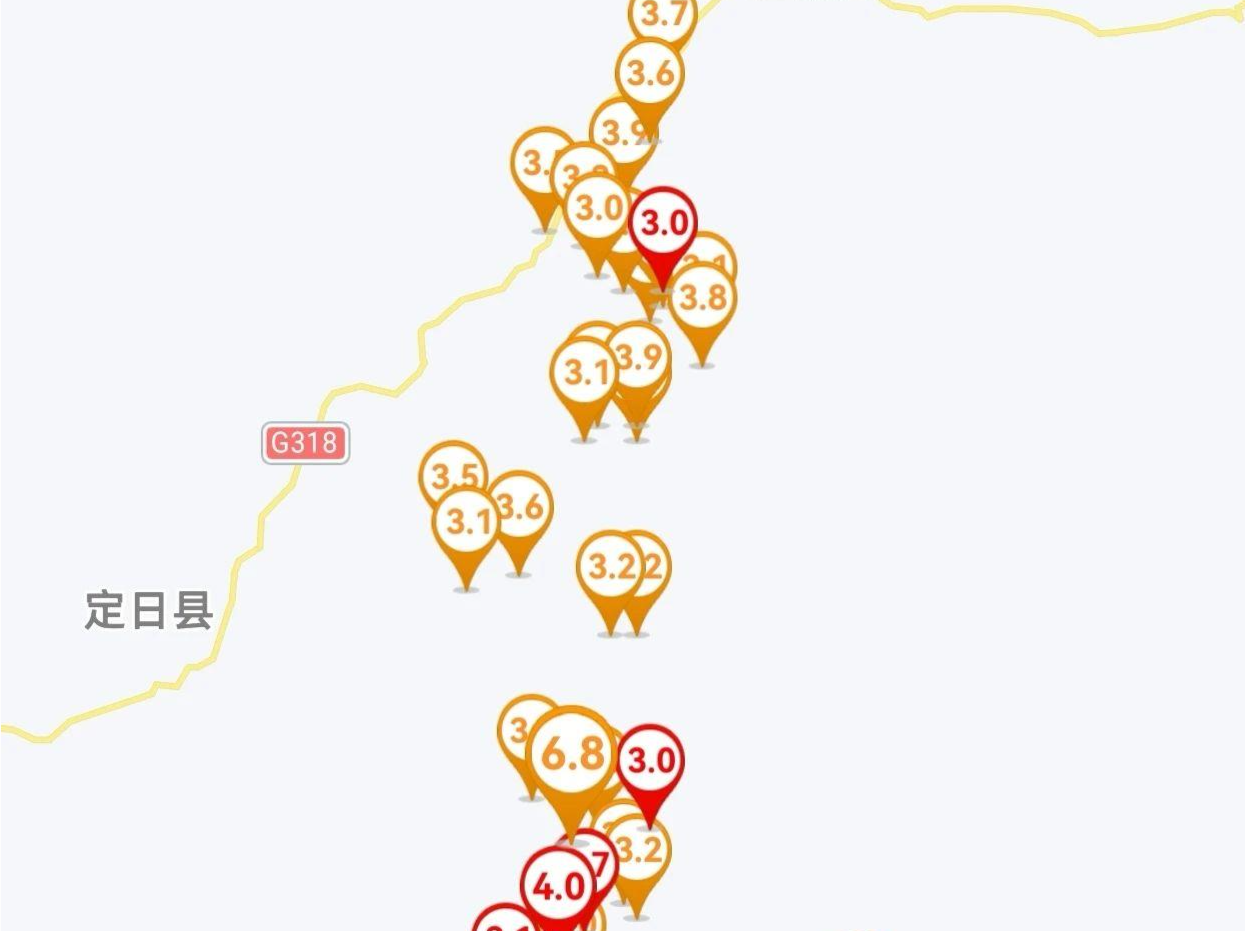 西藏定日6.8级地震已记录到余震活动超1000次