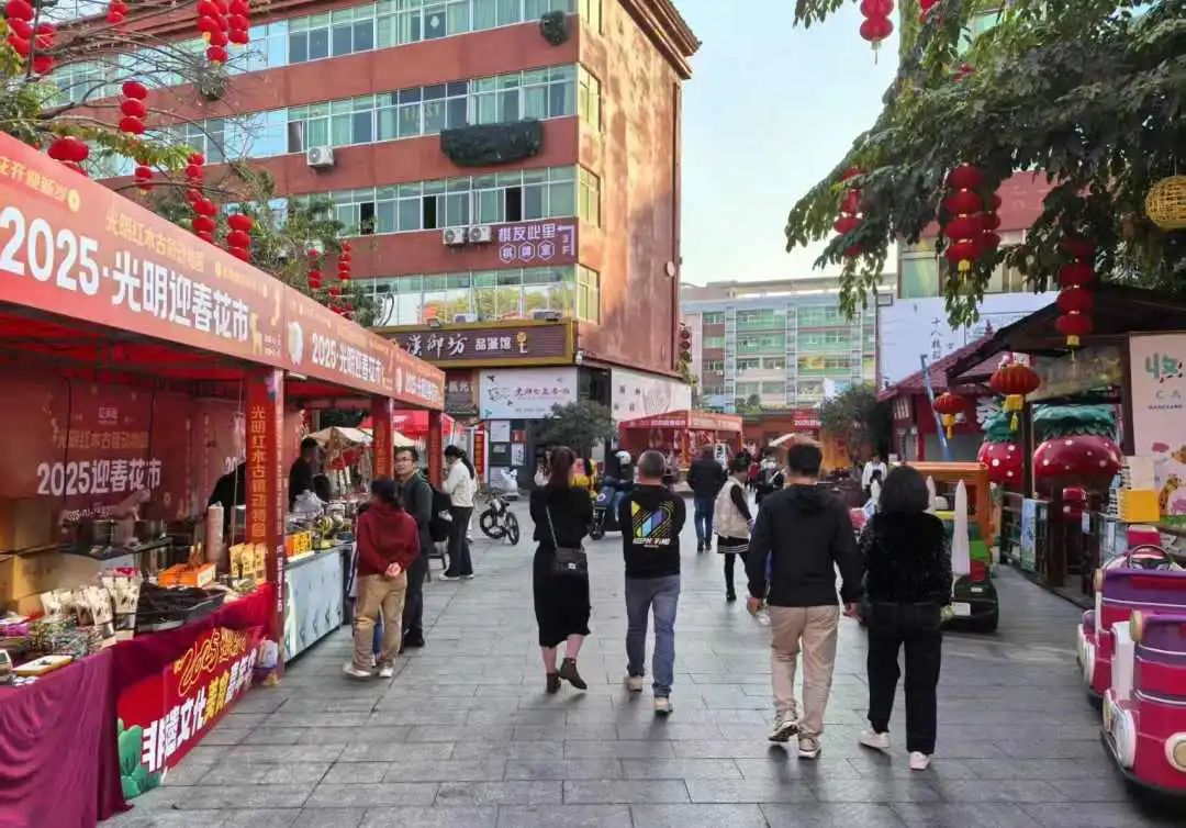 红木文化古镇迎春花市开市 