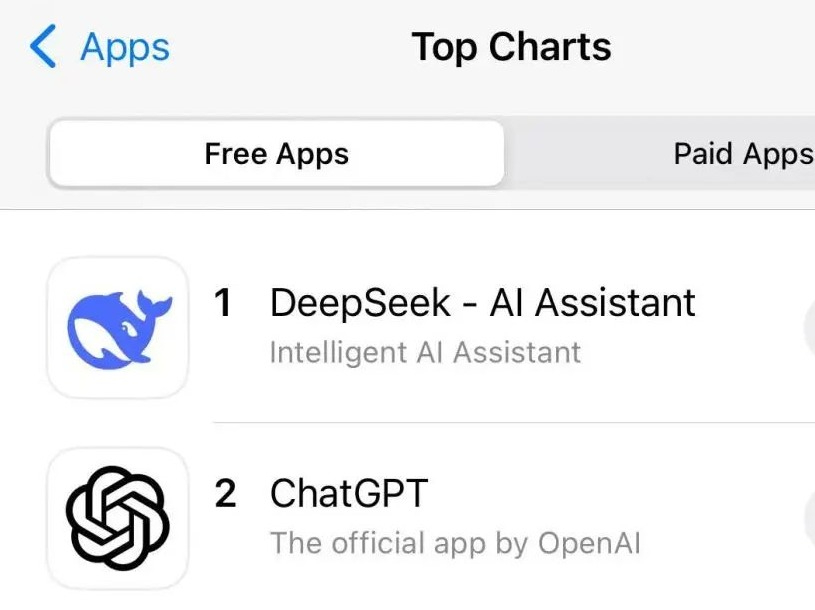 超越ChatGPT，DeepSeek在美国“登顶”！创始人将回广东过年