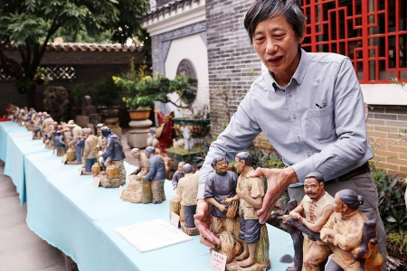 “春华秋实”迎新年石湾公仔系列在中山三角陶艺馆展出