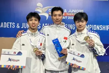 成功卫冕！中山体校“双剑客”助中国队夺击剑亚青赛团体金牌