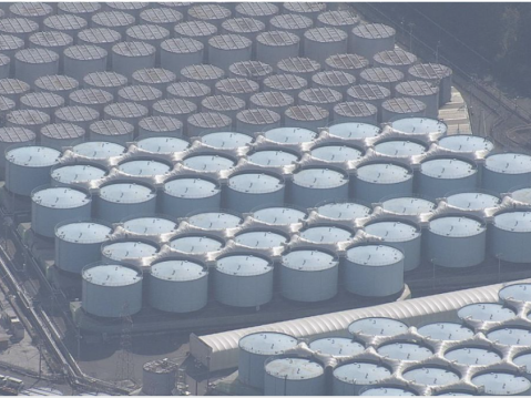 日本开始拆解福岛核污染水空罐