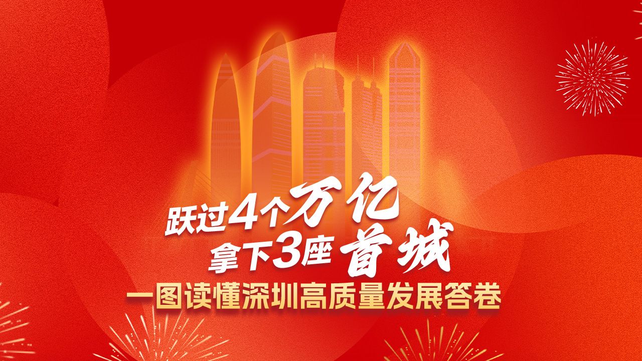 跃过4个“万亿”，拿下3座“首城”！一图读懂深圳高质量发展答卷