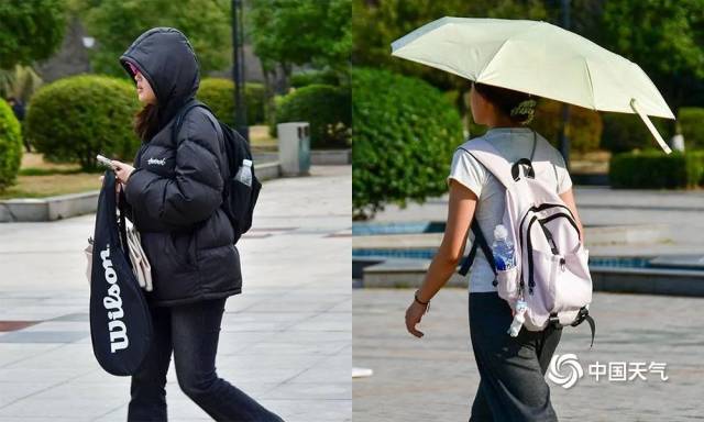 湖南衡阳，左图拍摄于3月3日，右图拍摄于3月2日。（图/汪普林）