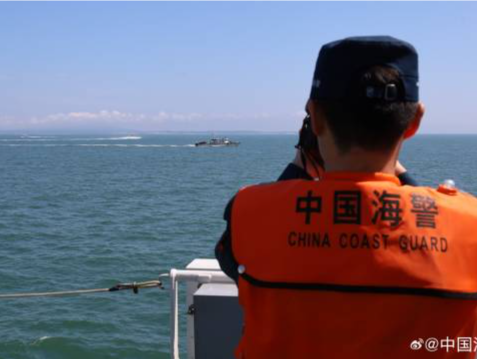 福建海警位金门附近海域依法开展常态化执法巡查