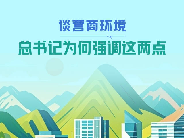 一见·谈营商环境，总书记为何强调这两点 