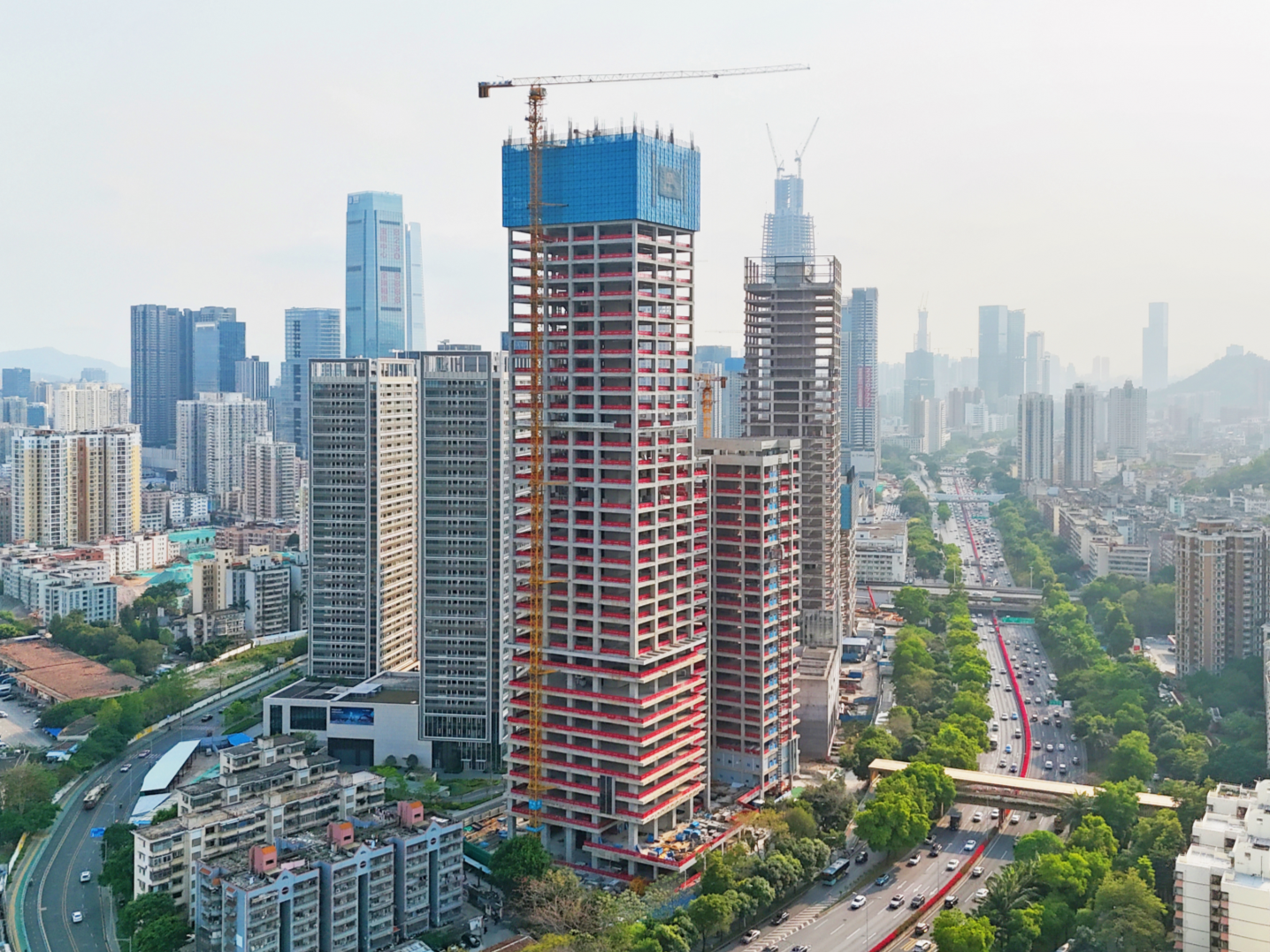 5G智能终端大厦（闻思凯半导体大厦）项目主体工程主体结构全面封顶