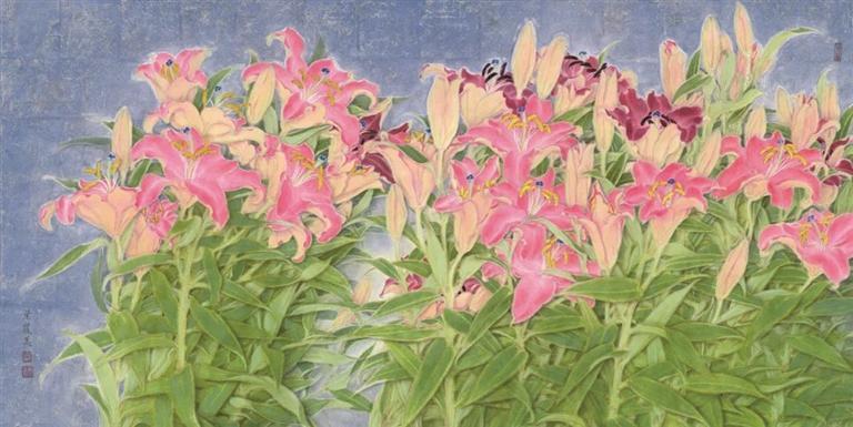 关山月美术馆有场精美工笔画展，展出画家叶丽美近10年艺术成果