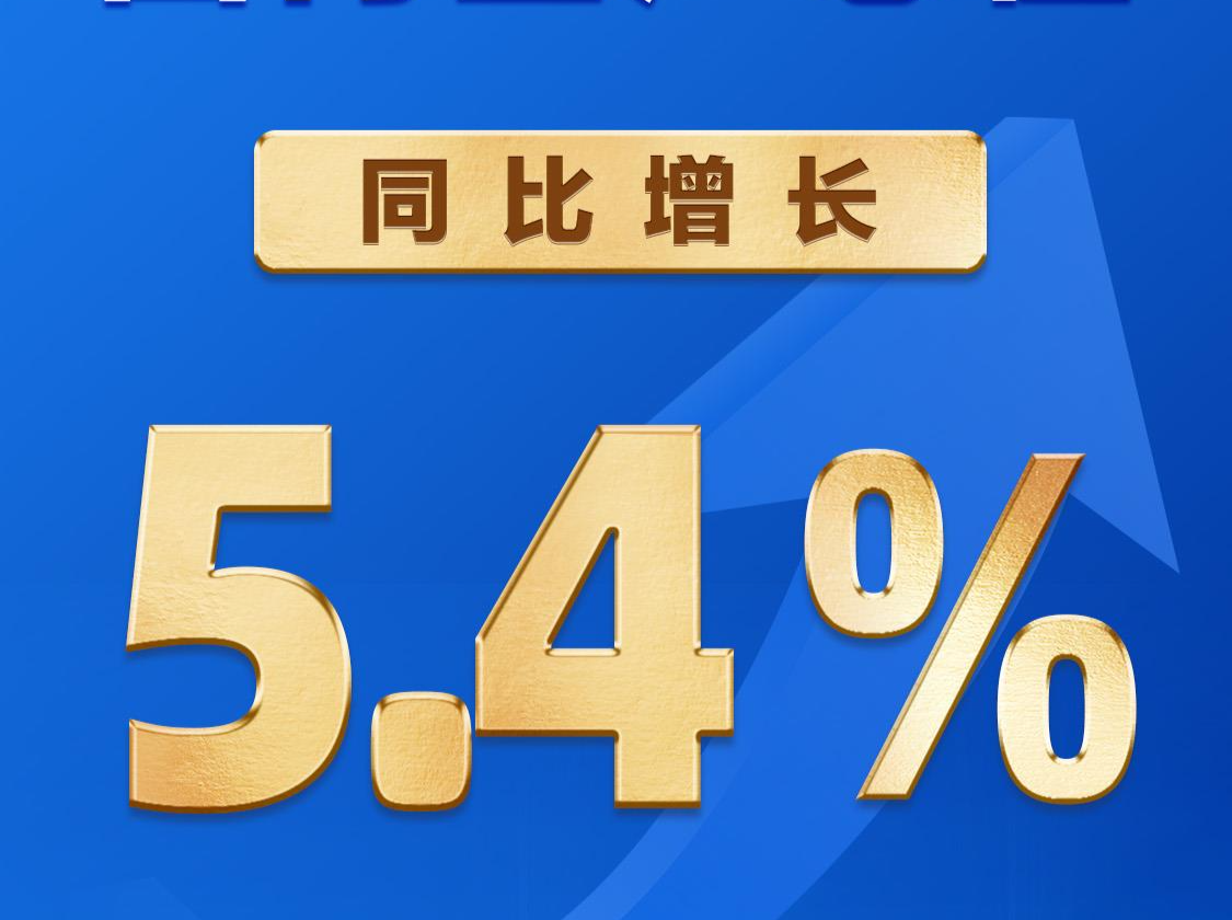 国家统计局：一季度国内生产总值同比增长5.4%