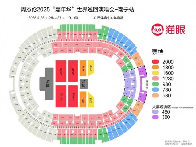 周杰伦演唱会480元票只能看大屏？网友热议，平台回应