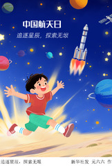 （图表·插画）中国航天日丨追逐星辰，探索无垠