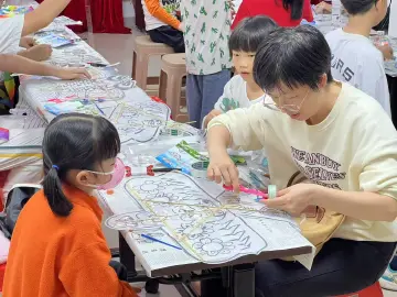 红村社区开展亲子风筝手作工作坊