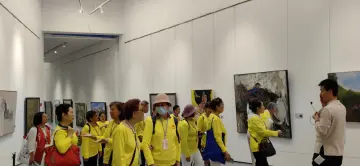 桂园街道开展“丹青映初心 妙笔颂党恩”主题党日活动