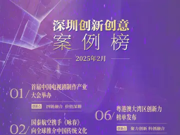 科技赋能文化！2025年2月深圳创新创意案例榜单发布