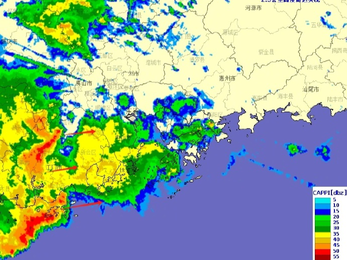 天气仍不稳定！珠江口西侧大范围降雨云团靠近深圳｜持续更新