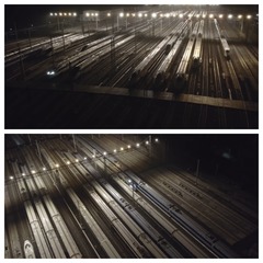 “陆地航母”集结！走进夜间的动车所