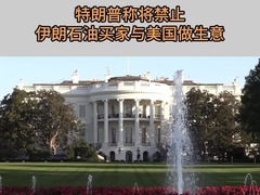 特朗普称将禁止伊朗石油买家与美国做生意