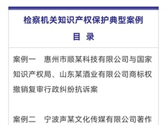 展现知识产权司法保护成效，最高检发布典型案例
