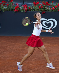 （体育）（9）网球——WTA1000罗马站：郑钦文晋级16强