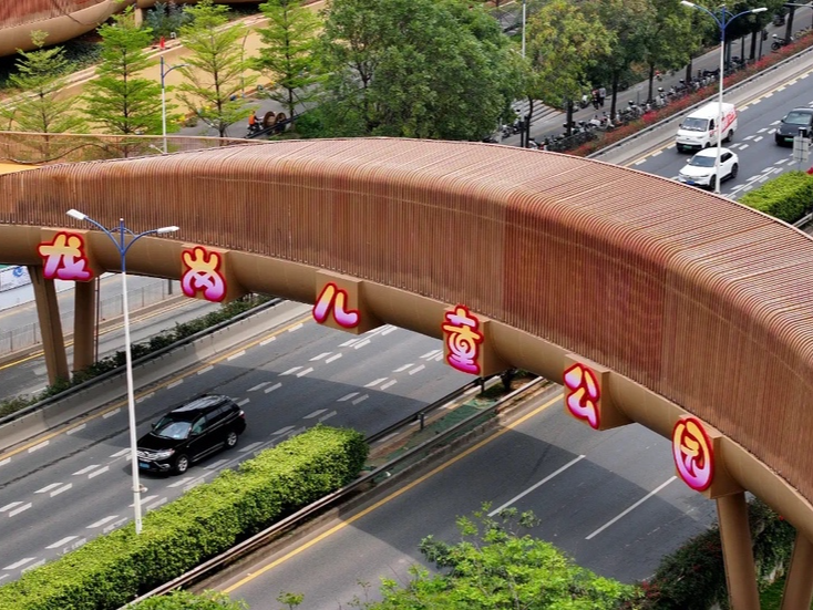 打造城市景观新亮点！龙岗儿童公园“空中连廊”启用
