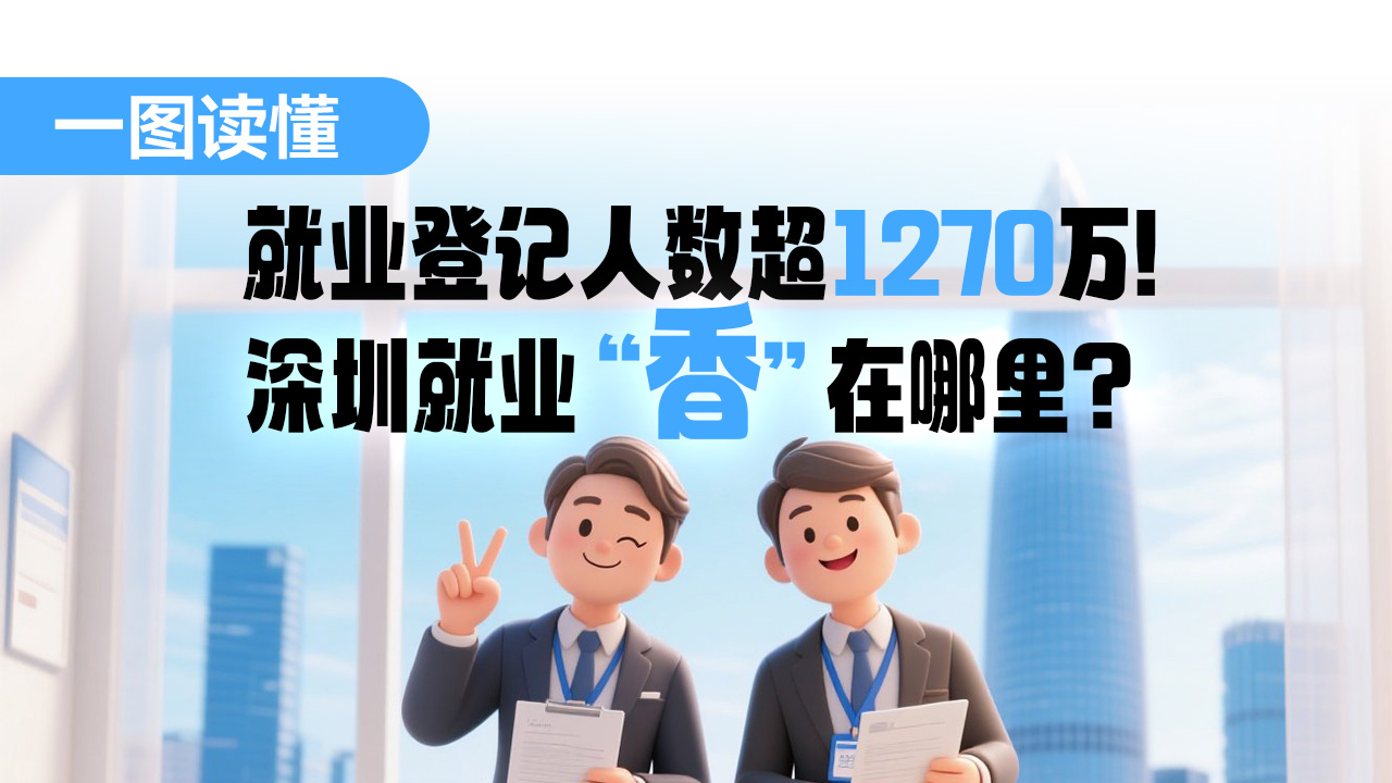 一图读懂 | 就业登记人数超1270万！深圳就业“香”在哪里？ 