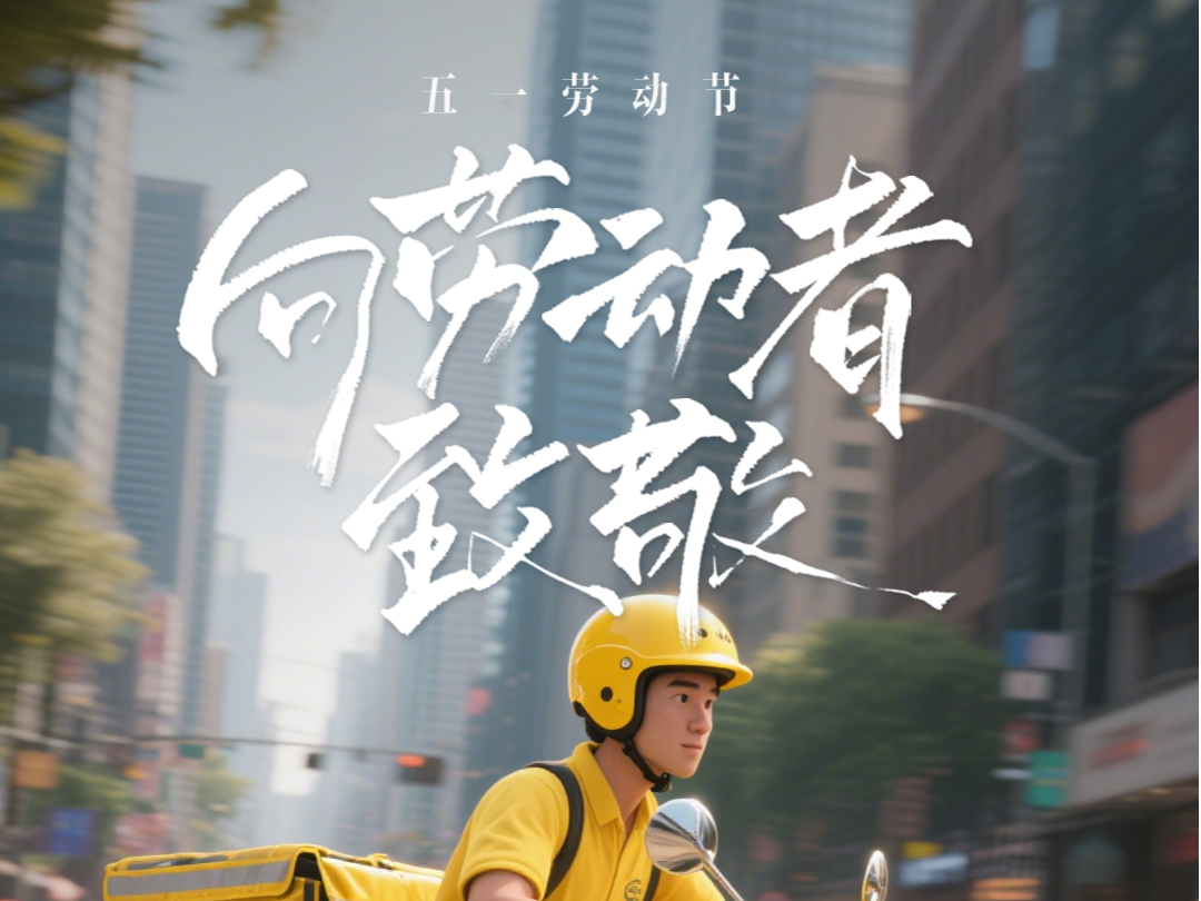 海报｜今天“五一”，向劳动者致敬！