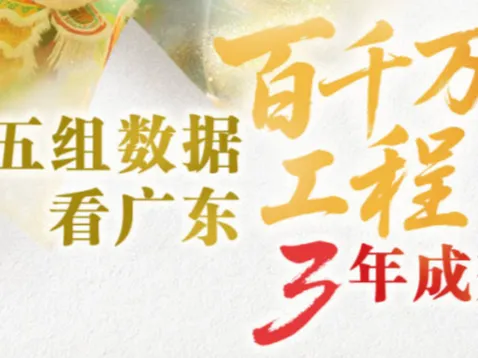 五组数据看广东“百千万工程”三年成效