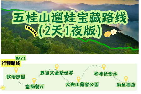 母亲节亲子Country Walk，跟着五桂山这条宝藏路线走→