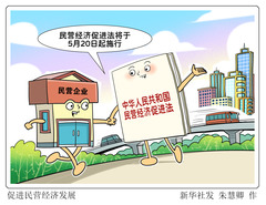 （图表·漫画）促进民营经济发展