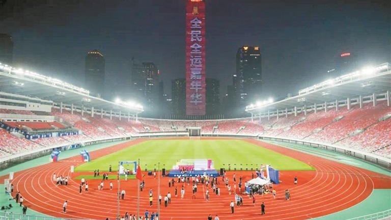 宝企洲明为全运场馆提供光显解决方案