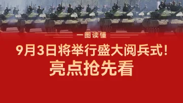 一图读懂 | 9月3日将举行盛大阅兵式！亮点抢先看