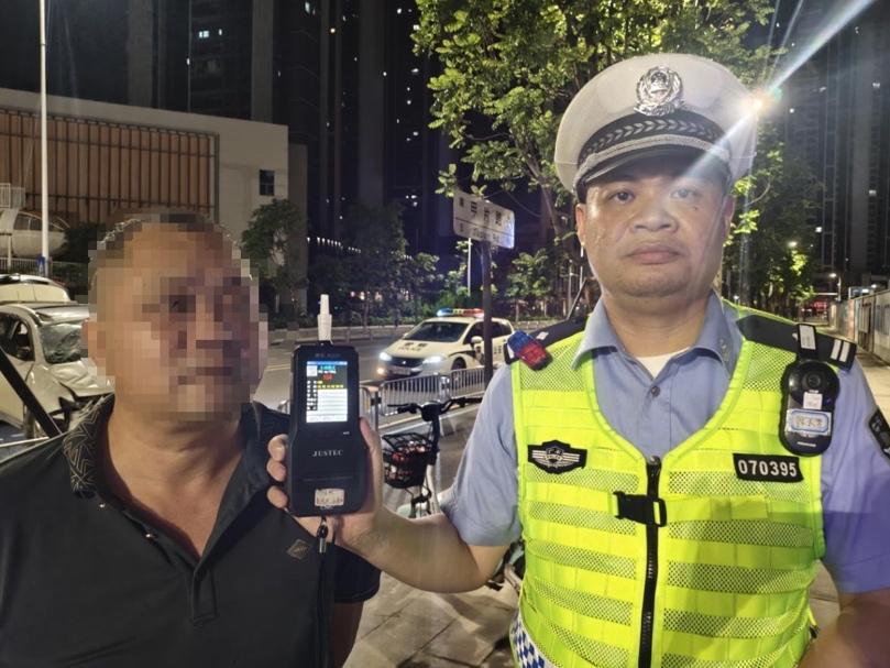 两小时闪电破案!坪山交警火速擒获酒驾逃逸司机