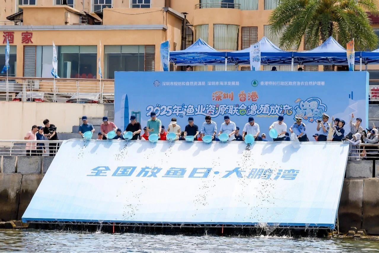 共建蓝色生态湾区，深港联合举办增殖放流活动