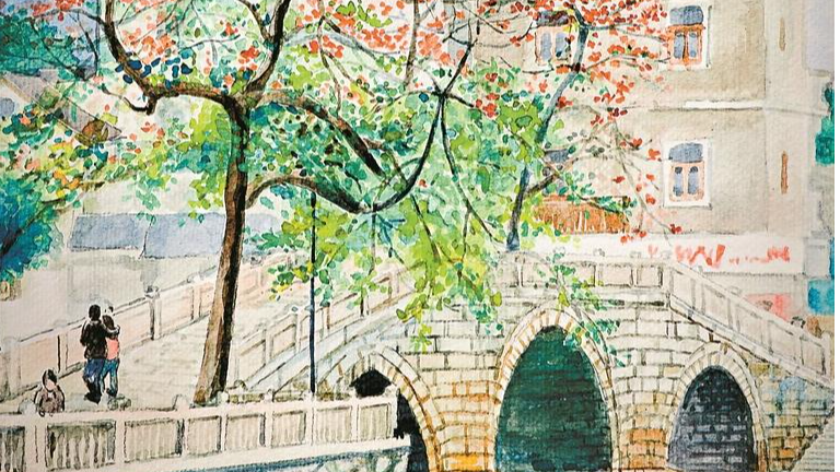 龙华文艺 | 清平古墟·永兴桥（水墨）