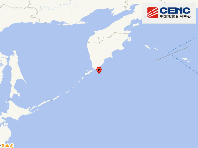 千岛群岛发生6.0级地震，震源深度10千米