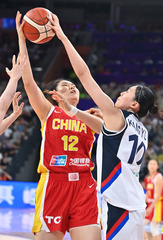 （体育）（31）篮球——女篮亚洲杯：中国队对阵韩国队