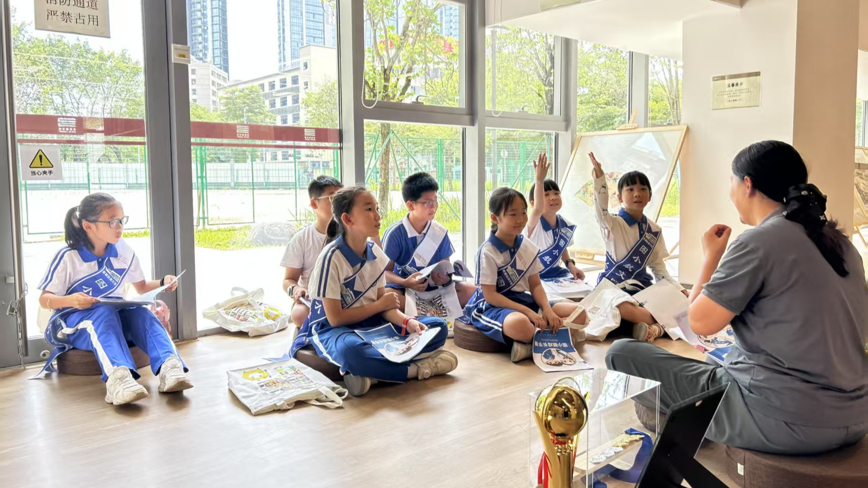 宝图航城分馆文明使者“图小航”首训告捷