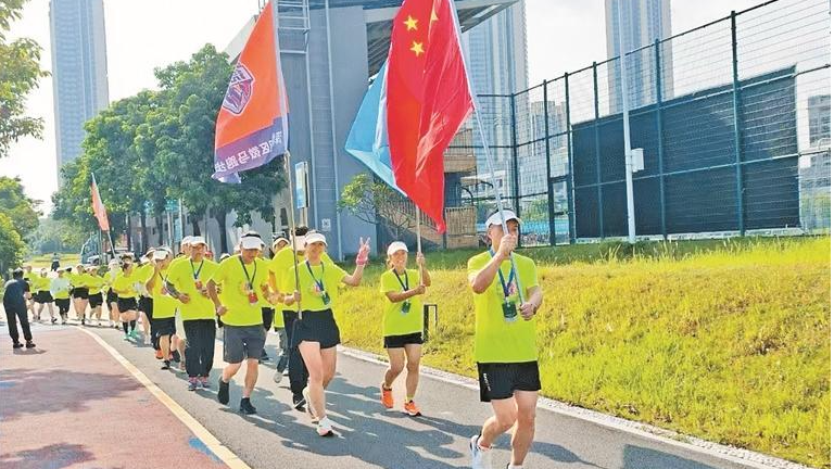 李松蓢社区微马健康跑助力全运会