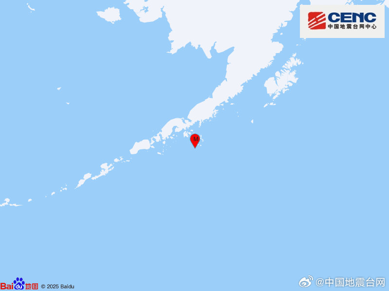 美国阿拉斯加州以南海域发生6.2级地震 