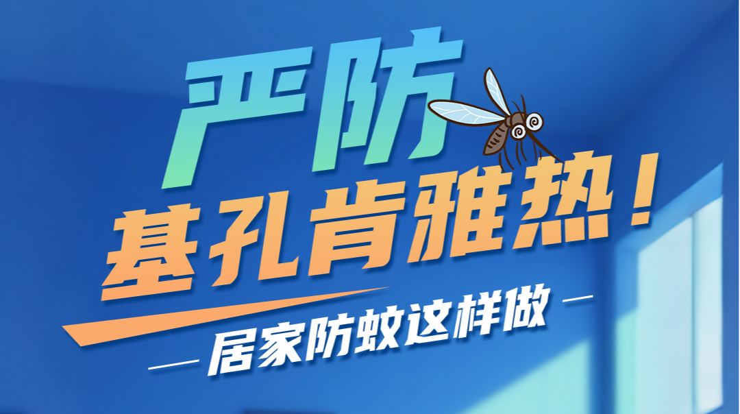 严防基孔肯雅热！居家防蚊这样做→