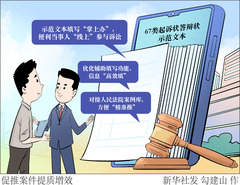 （图表·漫画）促推案件提质增效