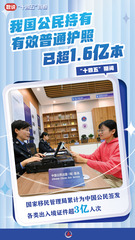 （图表·海报）数说“十四五”答卷丨我国公民持有有效普通护照已超1.6亿本