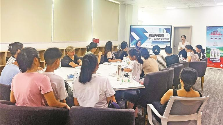 樟溪社区开展直播带货培训活动