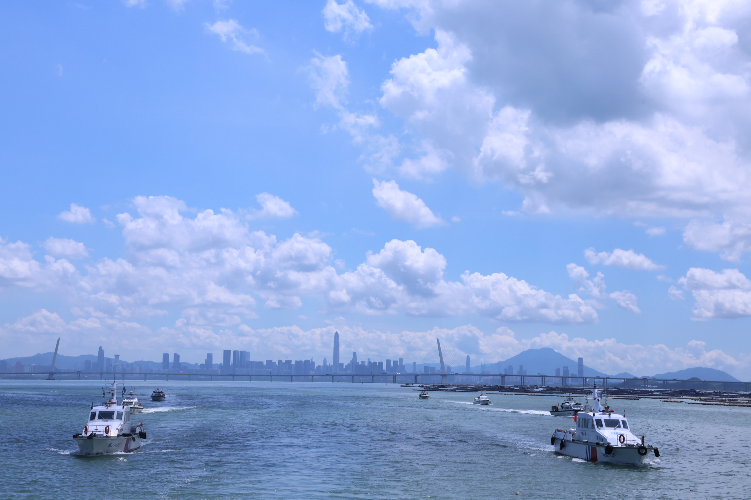 深圳海警局与驻地涉海部门联合开展“清港清湾”专项执法行动