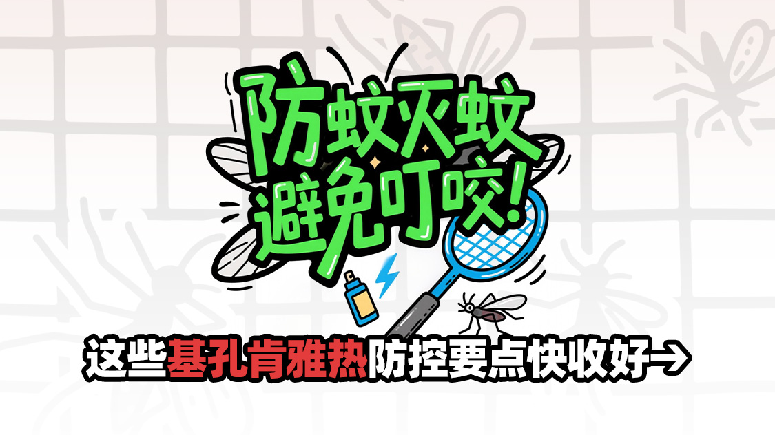 防蚊灭蚊，避免叮咬！这些基孔肯雅热防控要点快收好→